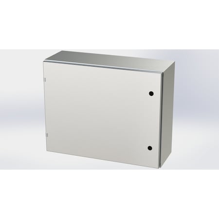 Saginaw Control & Engineering 1/4 Turn Latch Electrical Enclosures, 24 in H, 10 in D, 30 in W, NEMA 3R, 4, 4X, 12, 13 SCE-24EL3010SSLP